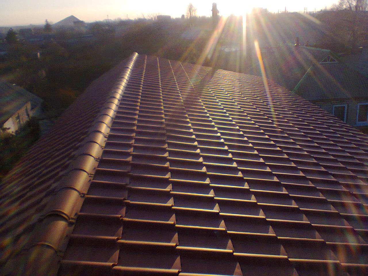 Металочерепиця KRON ( крон 400) 0,45 RAL 8017 "Blacy Pruszynski" 6 Металочерепиця KRON ( крон 400) 0,45 RAL 8017 "Blacy Pruszynski" — изображение 6