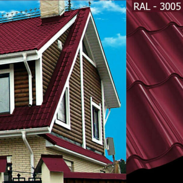 Металочерепиця ArcelorMittal (Арсенал) RAL 6005 / 0,5 мм / PEMA / Zn-200 — изображение 5