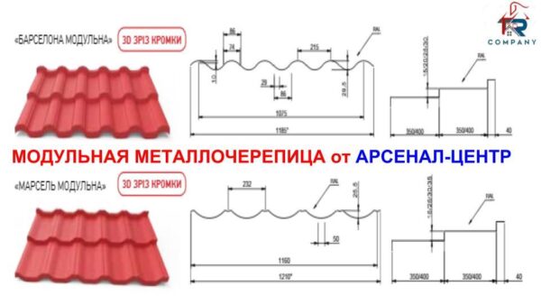 Металочерепиця Металіка 8017 — Monterrey Plus у ЗD зрізі, Standard PEMA 0,45 мм — изображение 8
