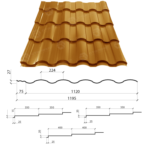 Металочерепиця VALENCIA 0,50 мм PEMA RAL 7024 Німеччина 9 Металочерепиця VALENCIA 0,50 мм PEMA RAL 7024 Німеччина — изображение 9