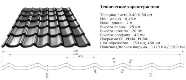 МЕТАЛОЧЕРЕПІЦА DELTA RAL 5005 0,5 мм ArcelorMittal Польща — изображение 7