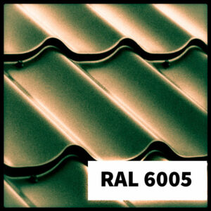 Металочерепиця Атлантика — "Сталекс" RAL 6005 PE 0,5 мм OptimaSteel