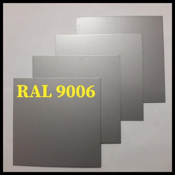 Гладкий лист POLYSTEEL — 0,45 мм / 1250 мм / PE / RAL 9006 металік — изображение 3