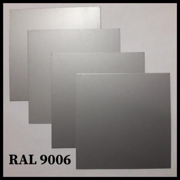 Гладкий лист POLYSTEEL — 0,45 мм / 1250 мм / PE / RAL 9006 металік — изображение 4