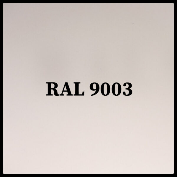 Гладкий лист POLYSTEEL — 0,45 мм / 1250 мм / PE / RAL 9003 сніжно-білий