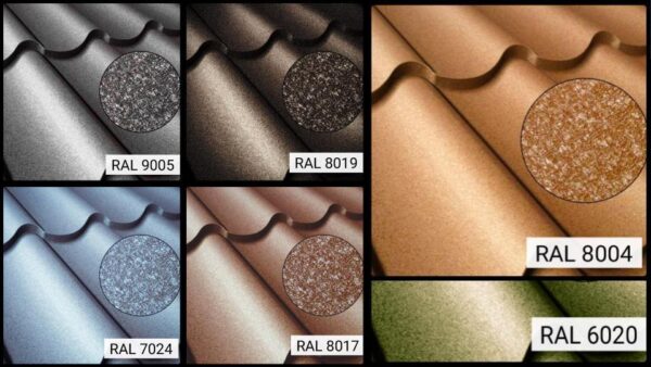 Металочерепиця «Ефект» Колір по RAL 6005 (Темно-зелений) — изображение 4