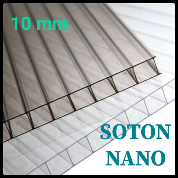 SOTON NANO — полікарбонат стільниковий 8 мм бронзовий лист (2,1 м х 6 м) — изображение 3