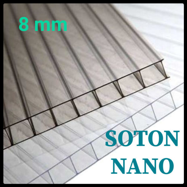 SOTON NANO — полікарбонат стільниковий 8 мм бронзовий лист (2,1 м х 6 м) — изображение 2