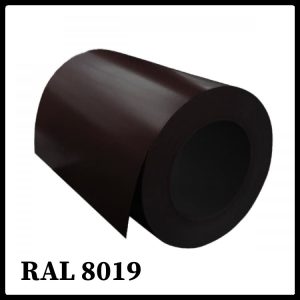 Глянсовий гладкий лист Ral 8019 / 0,7 мм / Arcelor Mittal /