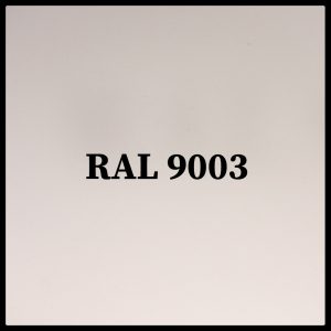Гладкий лист RAL 9003 сніжно-білий — 0,45 мм / 1250 мм / PE / POLYSTEEL
