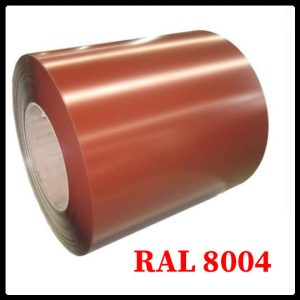 Глянсовий гладкий лист Ral 8004 / 0,7 мм / Arcelor Mittal /