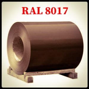 Сталь у рулонах/SeAH Steel/оцинкована з полімерним покриттям AKZO NOBEL (Юж.Корея) 8017 шоколадно-коричневий