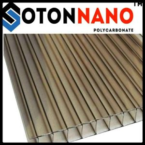 SOTON NANO — полікарбонат стільниковий 8 мм бронзовий лист (2,1 м х 6 м) Хмельницький
