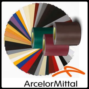 Глянсовий гладкий лист 0,7 мм / Arcelor Mittal / Ral