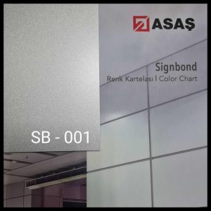 Інтер'єрні композитні панелі ТМ — Signbond 3 мм SB-001 Срібло
