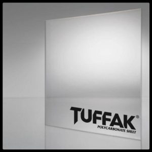 Поликарбонат ® TUFFAK монолітний прозорий 10 мм (Ліс 3.05 м / 2.05 м)