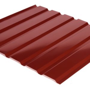 Профнастил С-18 RAL 3011 (червоний) PE 0.45 на фасад