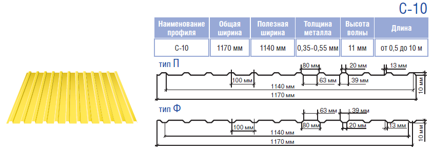Профнастил С-10 тип ф ⁇ RAL 3005 МАТ ⁇ 0.45 мм ⁇ Arvedi 6 Профнастил С-10 тип ф ⁇ RAL 3005 МАТ ⁇ 0.45 мм ⁇ Arvedi - Зображення 6