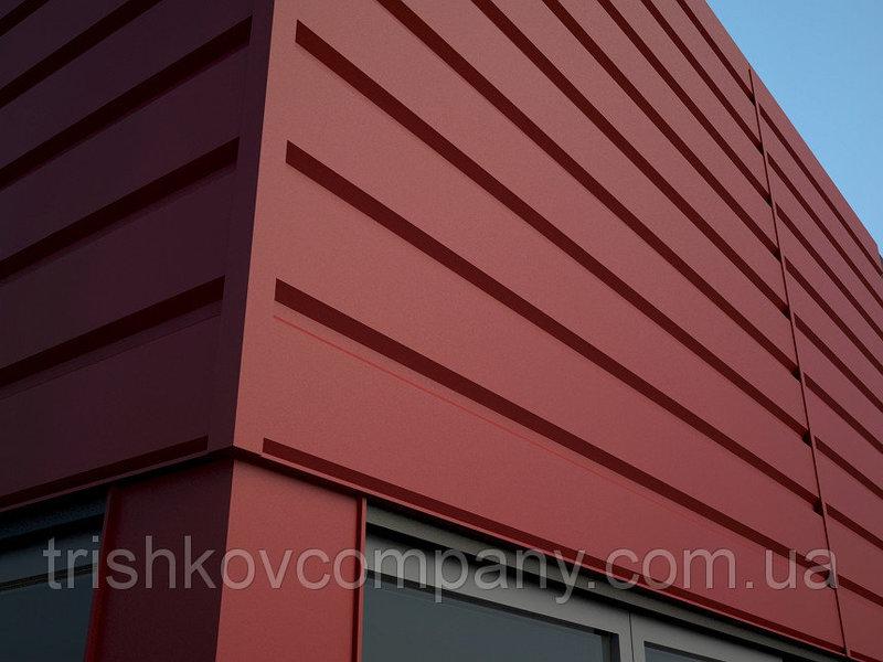 Металосайдинг фасадні панелі "Комплект". 0.45 мм, Італія Arvedi, РЕ-полієстер 1 Металосайдинг фасадні панелі "Комплект". 0.45 мм, Італія Arvedi, РЕ-полієстер