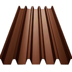 Профнастил ПК-45 (У глянсовому покритті PE 0,45 мм) Ral 8017 коричневий.