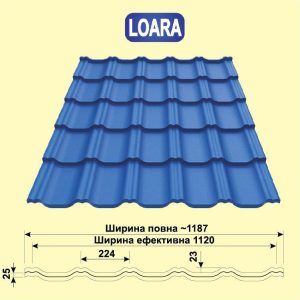 Металочерепиця LOARA Purmat RR 028 — Blachy Pruszynski