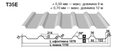 Профнастил Т 14 / Ral 8017 / 0.5 мм / Arcelor Mittal / Blachy Pruszynski 9 Профнастил Т 14 / Ral 8017 / 0.5 мм / Arcelor Mittal / Blachy Pruszynski - Зображення 9