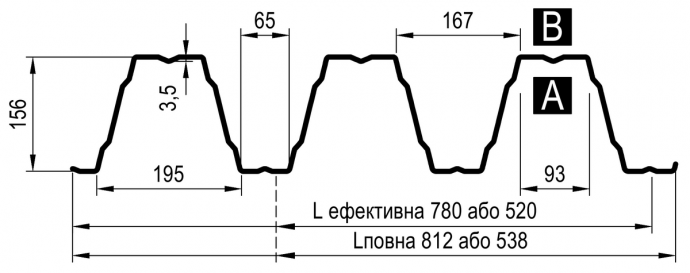 Профнастил Т -160 0,75 мм оцинкований Blachy Pruszynski — (Прушинські) Польща. 3 Профнастил Т -160 0,75 мм оцинкований Blachy Pruszynski — (Прушинські) Польща. - Зображення 3