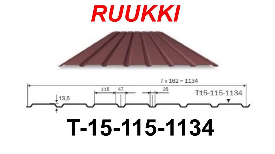 Профнастил універсальний T-20 Ruukki 0,45 мм (глянець) 6 Профнастил універсальний T-20 Ruukki 0,45 мм (глянець) - Зображення 6