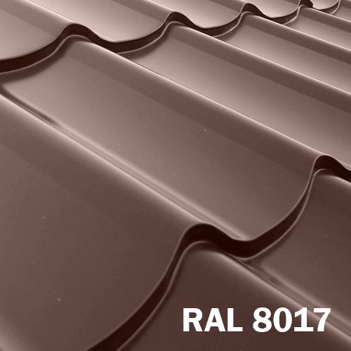 МЕТАЛЕЧЕРЕПІЦЯ DELTA RAL 8017 0,5 мм MAT ArcelorMittal 2 МЕТАЛЕЧЕРЕПІЦЯ DELTA RAL 8017 0,5 мм MAT ArcelorMittal - Зображення 2