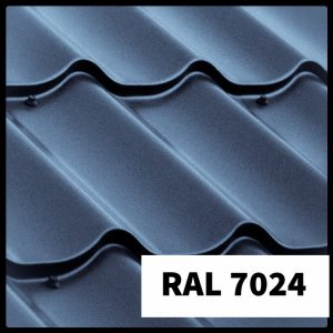Металочерепиця Атлантика — "Сталекс" RAL 7024 PEMA 0,5 мм OptimaSteel