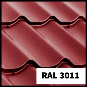 Металочерепиця "RAUNI PREMIUM" Китай RAL (червона) PE 0,45 мм