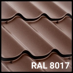 Металочерепиця MELBOURNE 0,5 мм RAL 8017 РЕ
