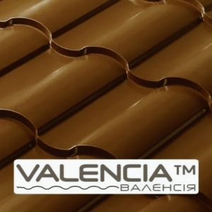 Металочерепиця [VALENCIA] 0,45 мм PEMA RAL 8017