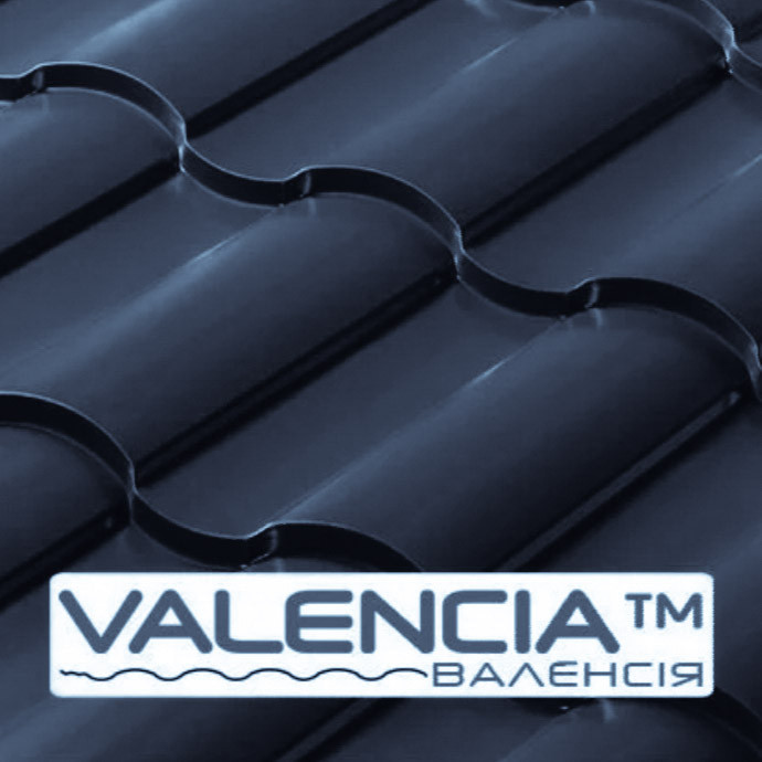 Металочерепиця RAL 7024 / 0,5 мм / VALENCIA PEMA 1 Металочерепиця RAL 7024 / 0,5 мм / VALENCIA PEMA
