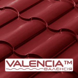 Металочерепиця VALENCIA 0,45 мм PE RAL 3005