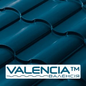 Металочерепиця VALENCIA 0,45 мм PE RAL 5005