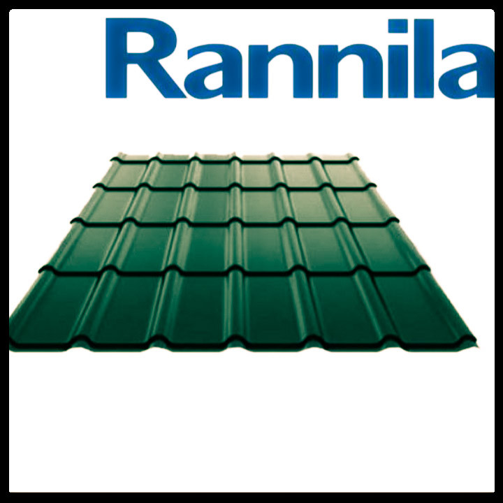 Металочерепиця Rannila DG 4345 PEMA 6005 1 Металочерепиця Rannila DG 4345 PEMA 6005