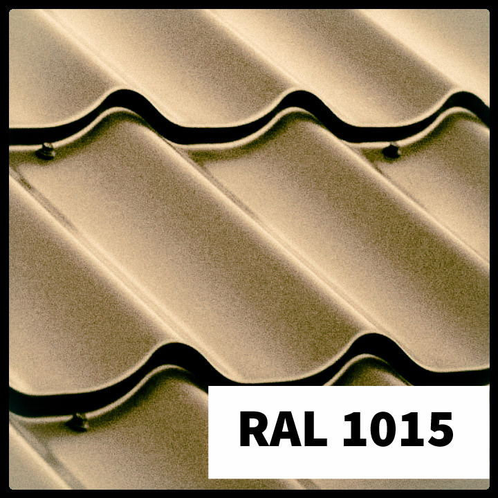 Металочерепиця RAUNI PREMIUM метал Китай RAL-1015 0,45 мм 1 Металочерепиця RAUNI PREMIUM метал Китай RAL-1015 0,45 мм