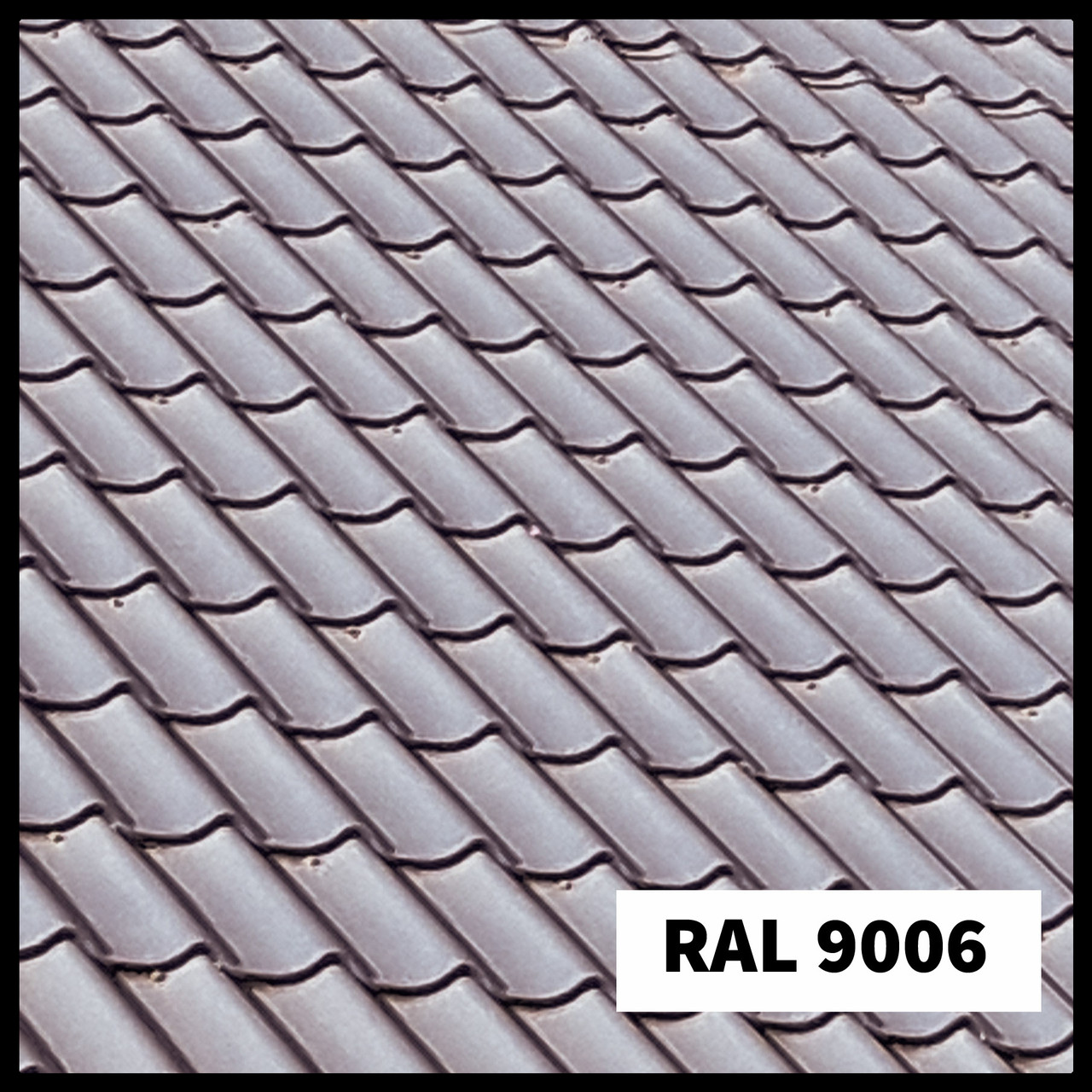 Металочерепиця Rauni Premium RAL 9006 PE 0,45 мм 1 Металочерепиця Rauni Premium RAL 9006 PE 0,45 мм