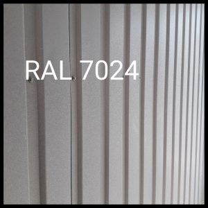 Профнастил С-10 • RAL 7024 (темно-сірий) МАТОВИЙ • 0.45 мм • для стін і забору