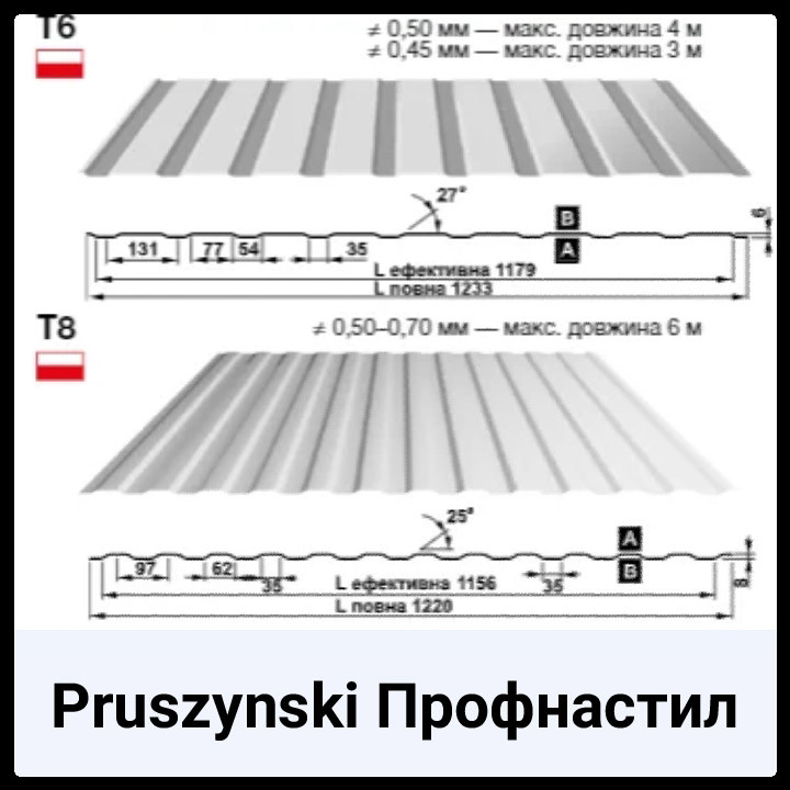 Профнастил Blachy Pruszynski T-14 RAL 8017, PE 25 мк 0,5 мм. 3 Профнастил Blachy Pruszynski T-14 RAL 8017, PE 25 мк 0,5 мм. - Зображення 3