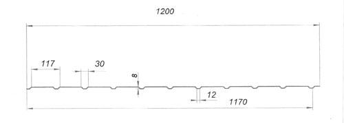 Профнастил НВН С-10 ⁇ 0,45 мм ⁇ RAL 8017 ⁇ MAT ⁇ Словак 2 Профнастил НВН С-10 ⁇ 0,45 мм ⁇ RAL 8017 ⁇ MAT ⁇ Словак - Зображення 2