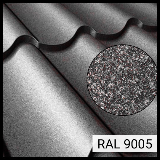 Металочерепиця ArcelorMittal ⁇ 0,5 mm ⁇ RAL 7024 (графіт) 9 Металочерепиця ArcelorMittal ⁇ 0,5 mm ⁇ RAL 7024 (графіт) - Зображення 9