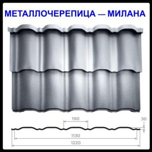 Металочерепиця — Мілана RAL