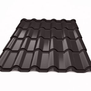 Металочерепиця Ретро Ferrogal 0,4 mm RAL 7016