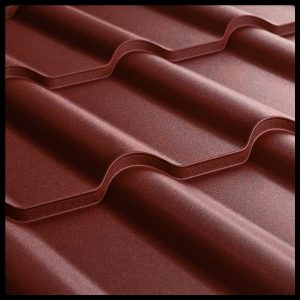 Металочерепиця Ретро ARCELOR MITTAL 0,5 mm PEMA RAL 3005