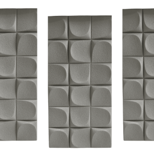 3D панель Санторіні Білий Темно-сірий