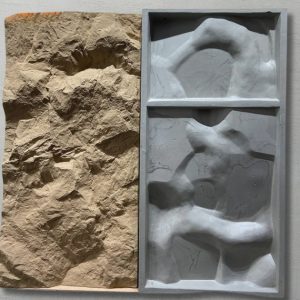 3D панель Куршевель 1 Білий Бежевий