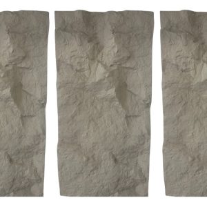 3D панель Куршевель 1 Білий Світло-сірий