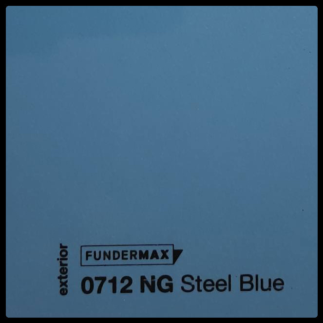 HPL панель 6 мм / ТМ - FUNDERMAX 0712 NT ( Steel Blue ) 1 HPL панель 6 мм / ТМ - FUNDERMAX 0712 NT ( Steel Blue )